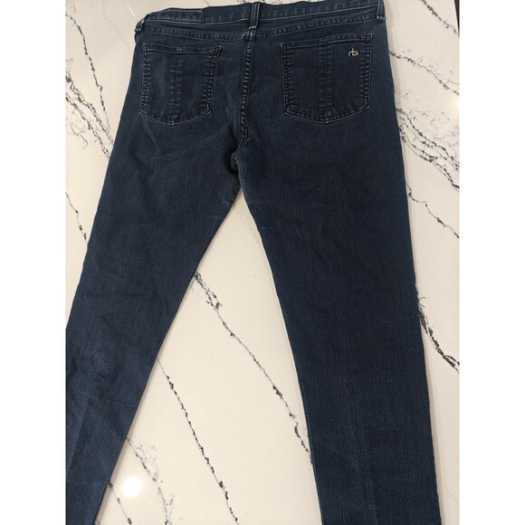 Rag & Bone Jeans Women's 32 Low Rise Skinny Legging Dark Wash Denim Jegging - Picture 6 of 10